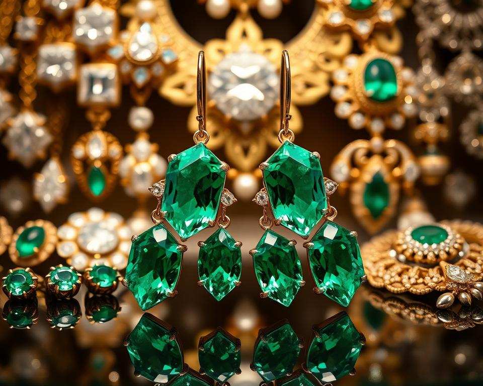 Joahinia - emerald earrings